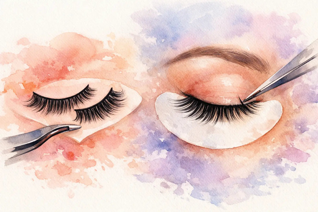 Strip Lashes vs Lash Extensions