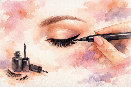 How to Apply Lash Glue Eyeliner Right