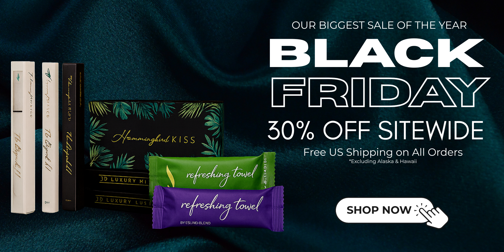 BLACK FRIDAY DEALS FOR 3D MINK LASHES, ADHESIVE LINER AND REFRESHING TOWELS FREE US SHIPPING ON ALL ORDERS, BIGGEST SALE OF THE YEAR
